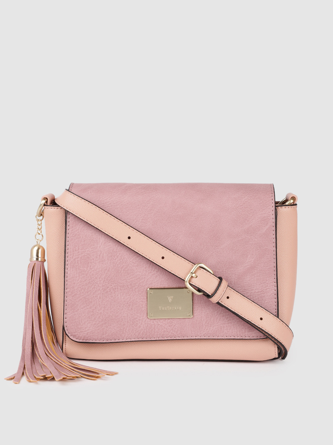 

Van Heusen Pink Solid Sling Bag