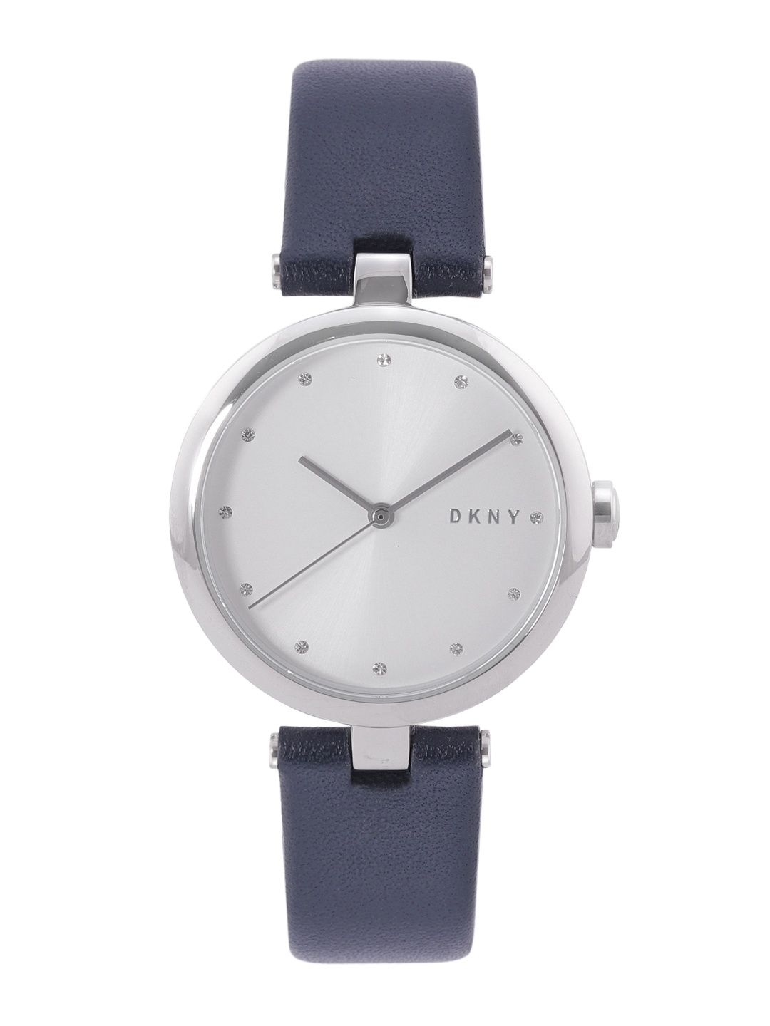 

DKNY Women Silver-Toned Dial & Blue Leather Straps Analogue Watch NY2814