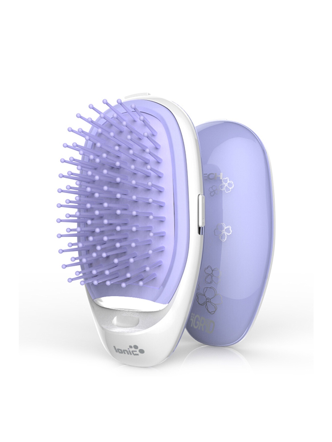 

iGRiD IG-3011 Ion Technology Electric Detangling Brush - Straightens Frizzy Hair - Purple