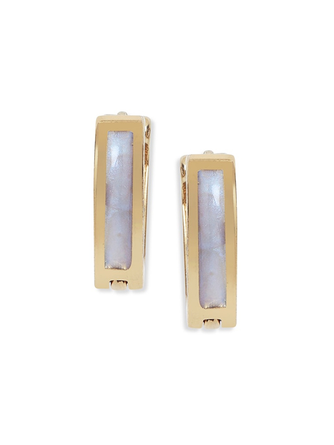 

Blisscovered White Contemporary Studs Earrings