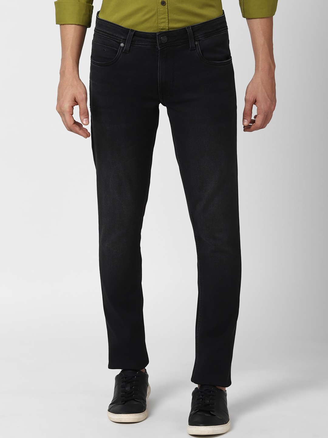 

Peter England Casuals Men Black Slim Fit Cotton Jeans
