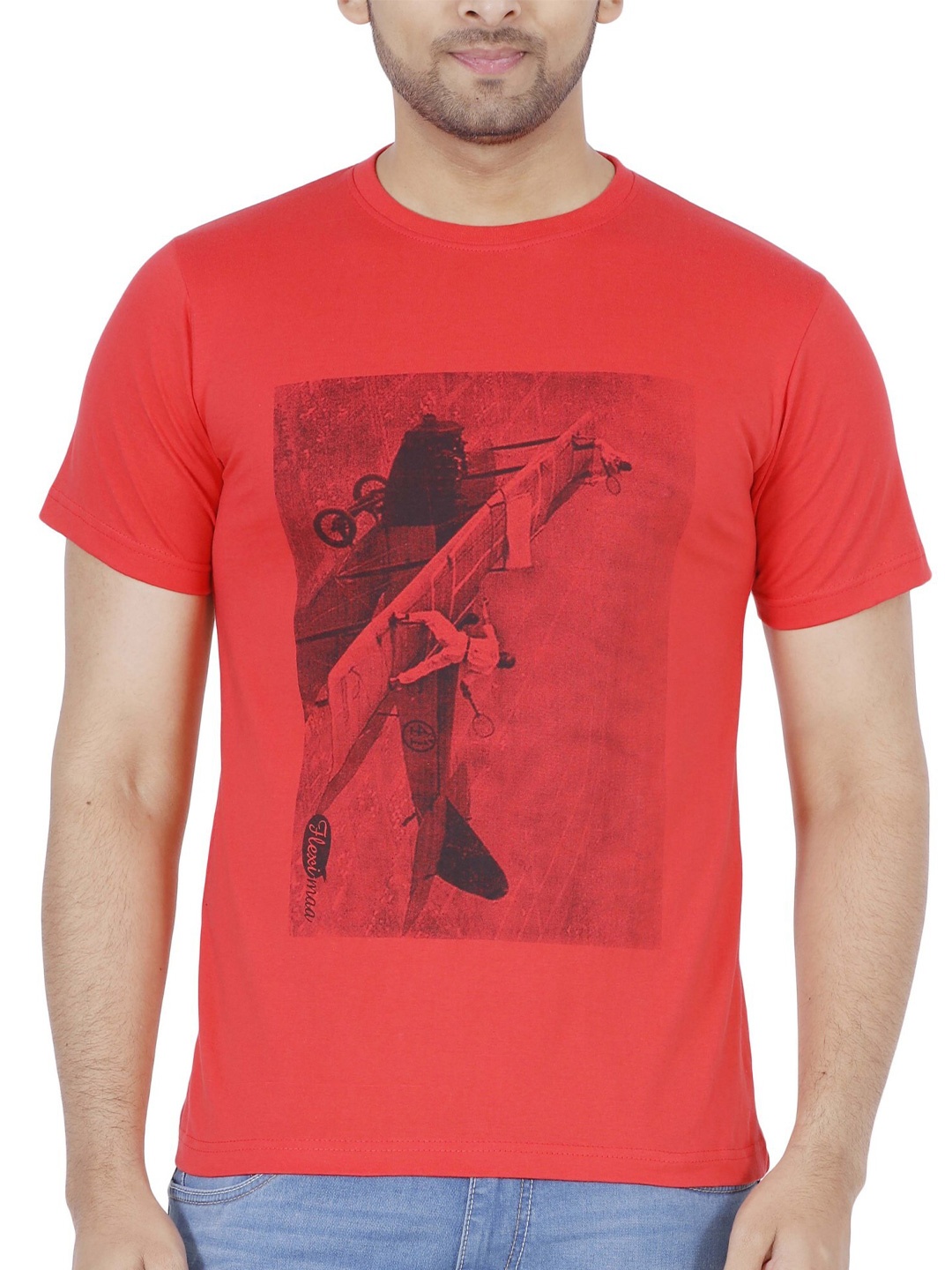 

Fleximaa Men Coral Printed T-shirt