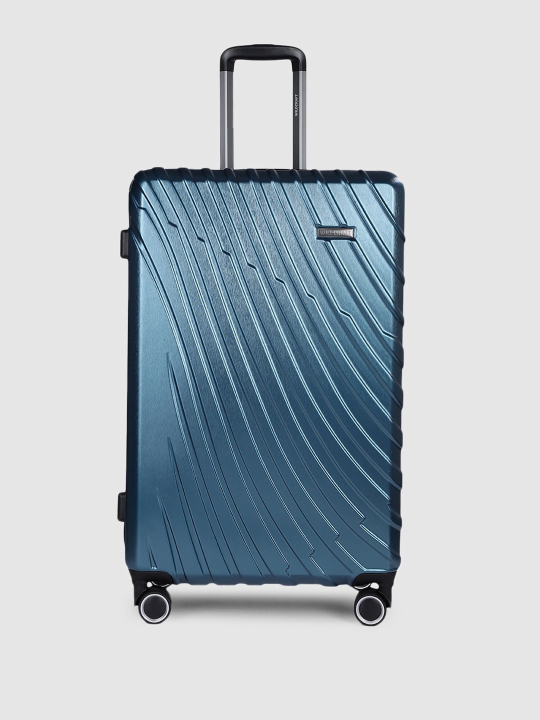 

Wildcraft Unisex Zephyr_Trolley Teal Large Dune Textured Hard Sided Trolley Suitcase