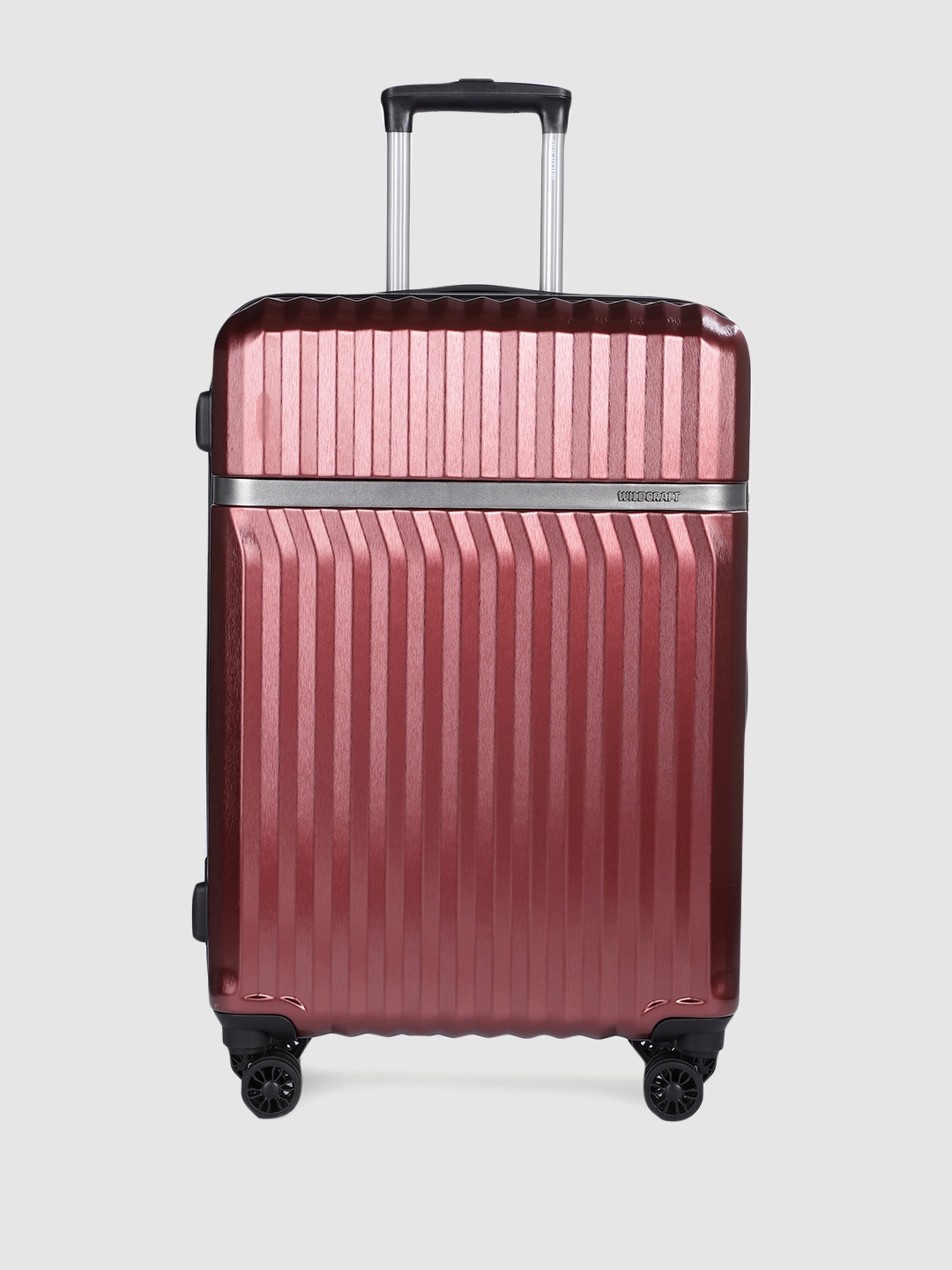 

Wildcraft Canopus Medium Textured Hard Sided Trolley Suitcase, Red