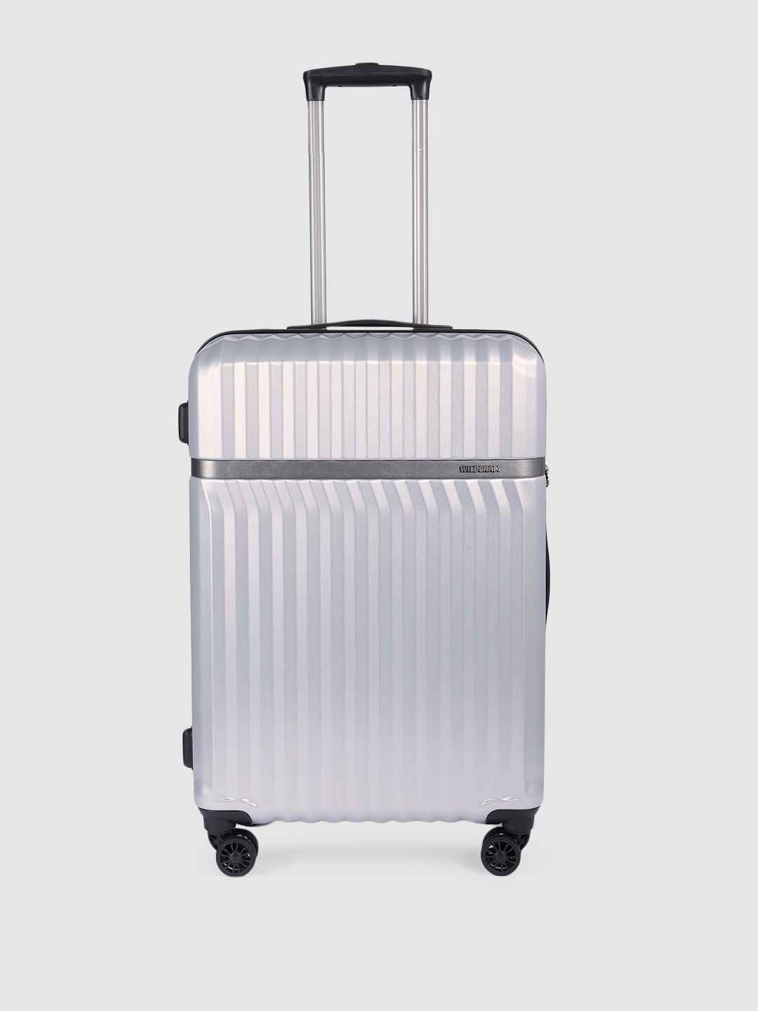 

Wildcraft Textured Hard Sided Canopus Medium Trolley Bag, Silver
