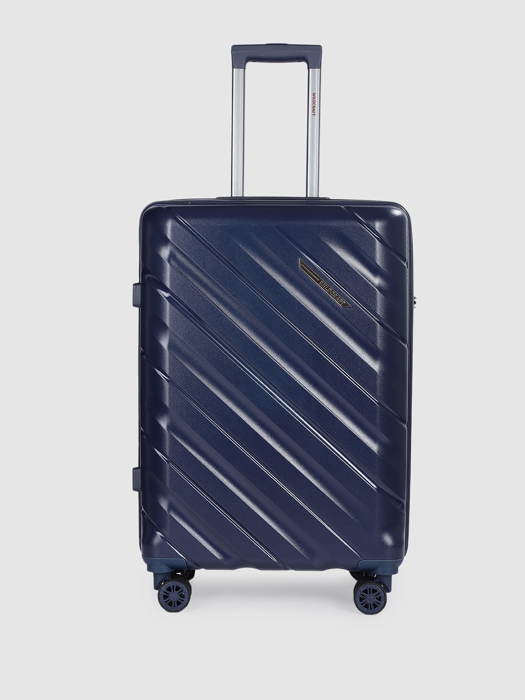 

Wildcraft Columbus Medium Textured Hard Sided Canopus Cabin Trolley Suitcase, Navy blue