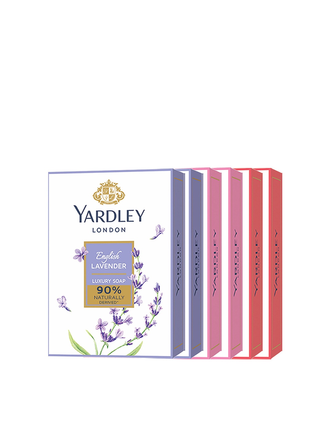 

YARDLEY LONDON Set of 6 Lavender-Rose-Red Roses Luxury Soaps - 100 g Each