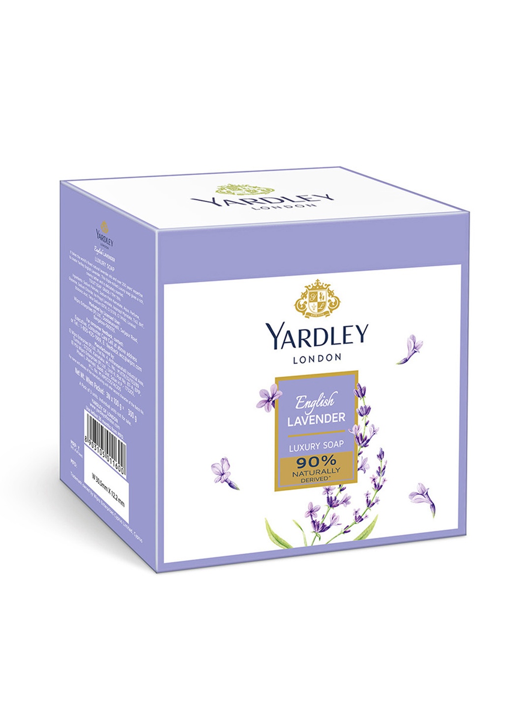 

YARDLEY LONDON Set of 3 English Lavender Luxury Soaps - 100 g Each, Purple