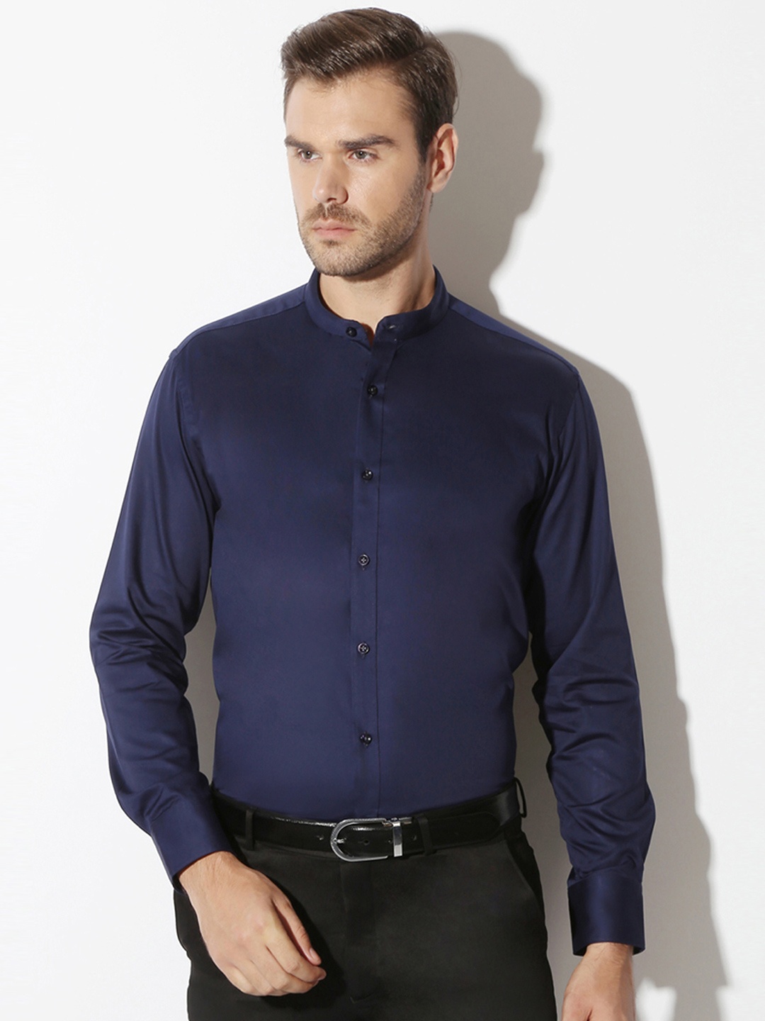 

V Dot by Van Heusen Men Blue Contemporary Fit Party Shirt