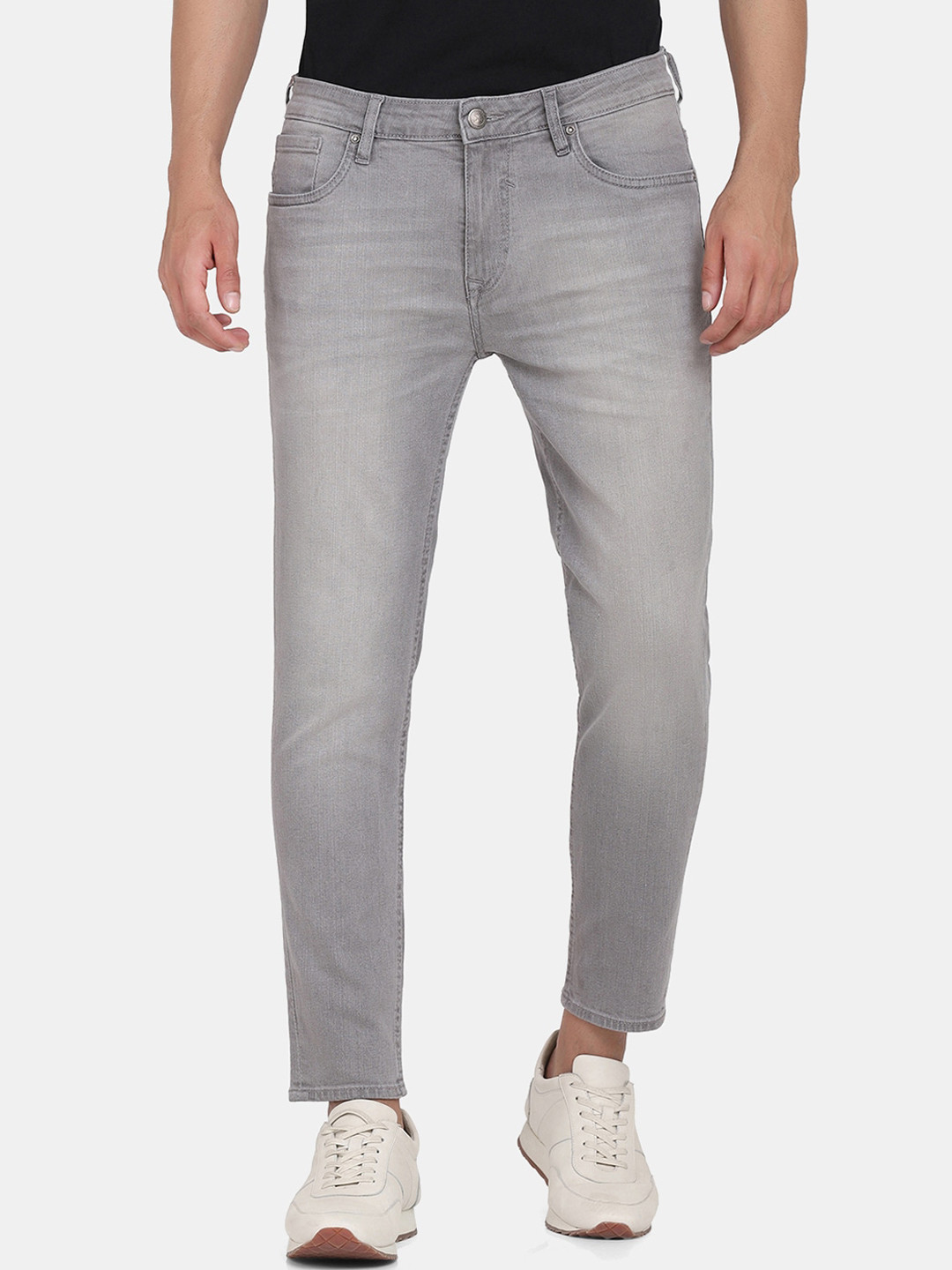 

Blackberrys Men Grey Fiji Skinny Fit Low-Rise Heavy Fade Stretchable Jeans