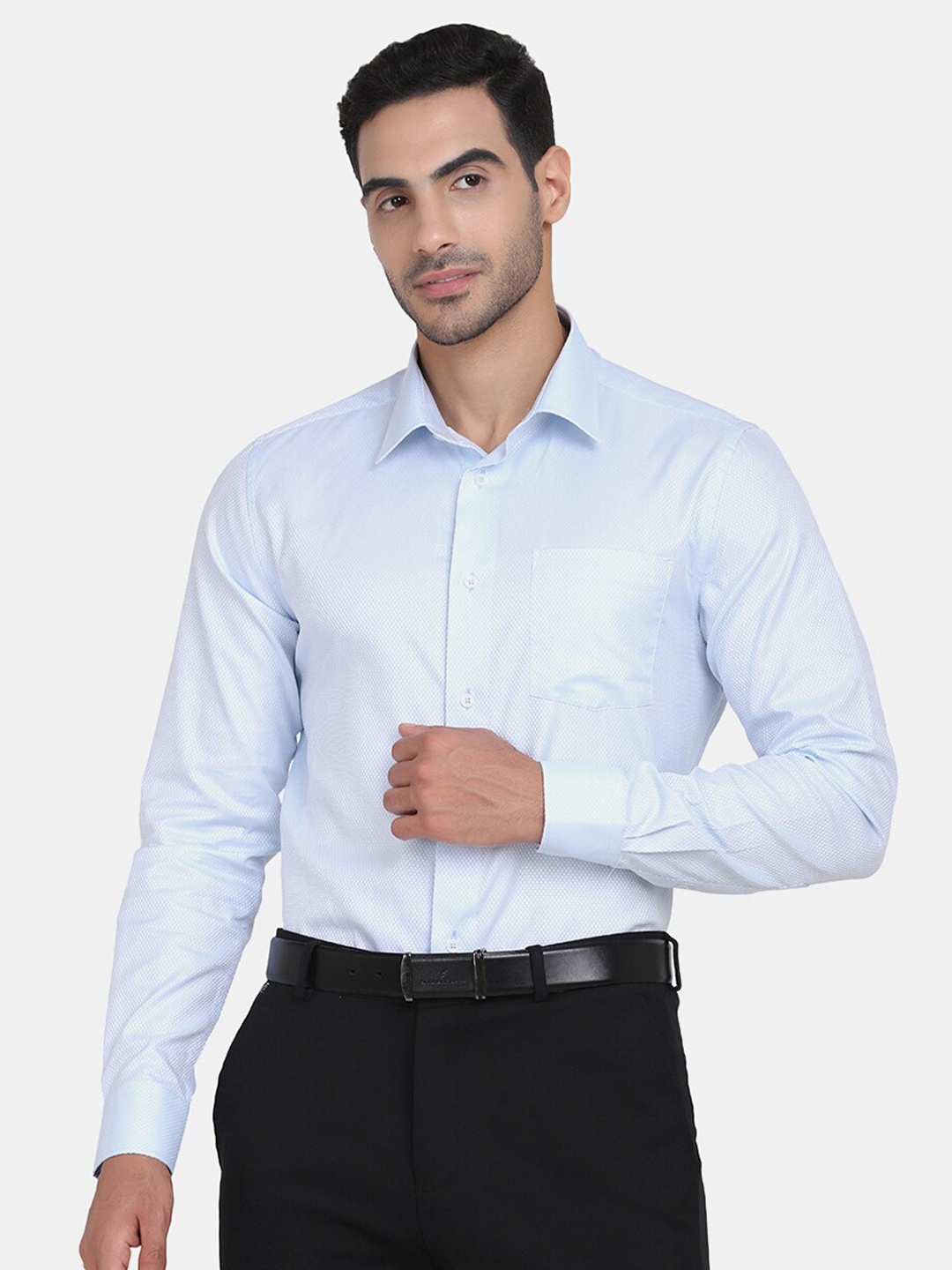 

Blackberrys Men Blue India Slim Fit Formal Shirt