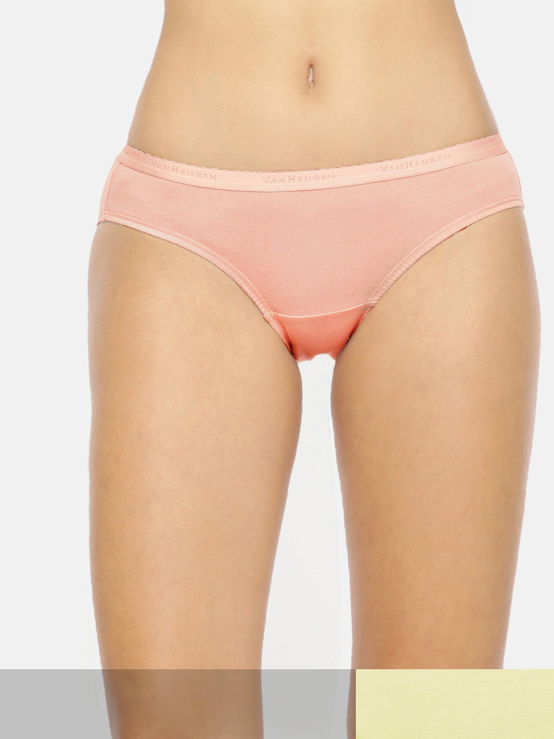 

Van Heusen Women Pack of 2 Assorted Solid Antibacterial Briefs