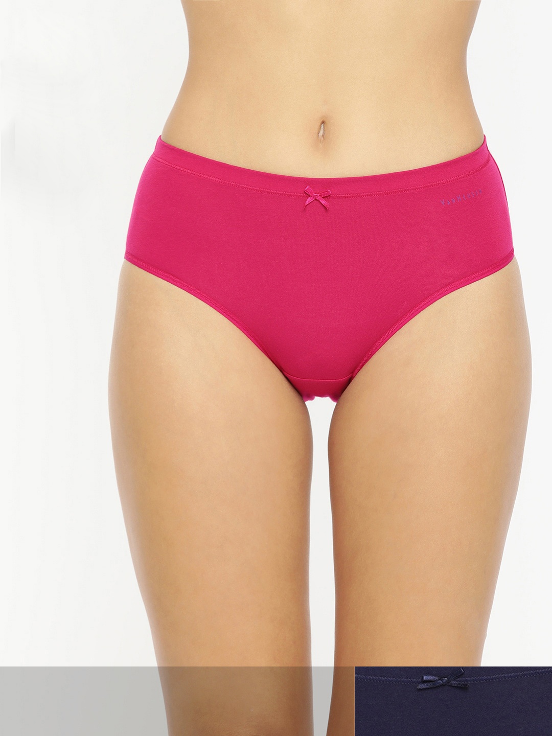 

Van Heusen Women Assorted Pack of 2 Solid Anti Bacterial Full Coverage Hipster Panty