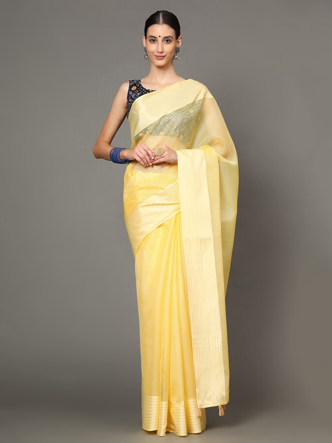

Havida Sarees Yellow Pure Cotton Arani Saree