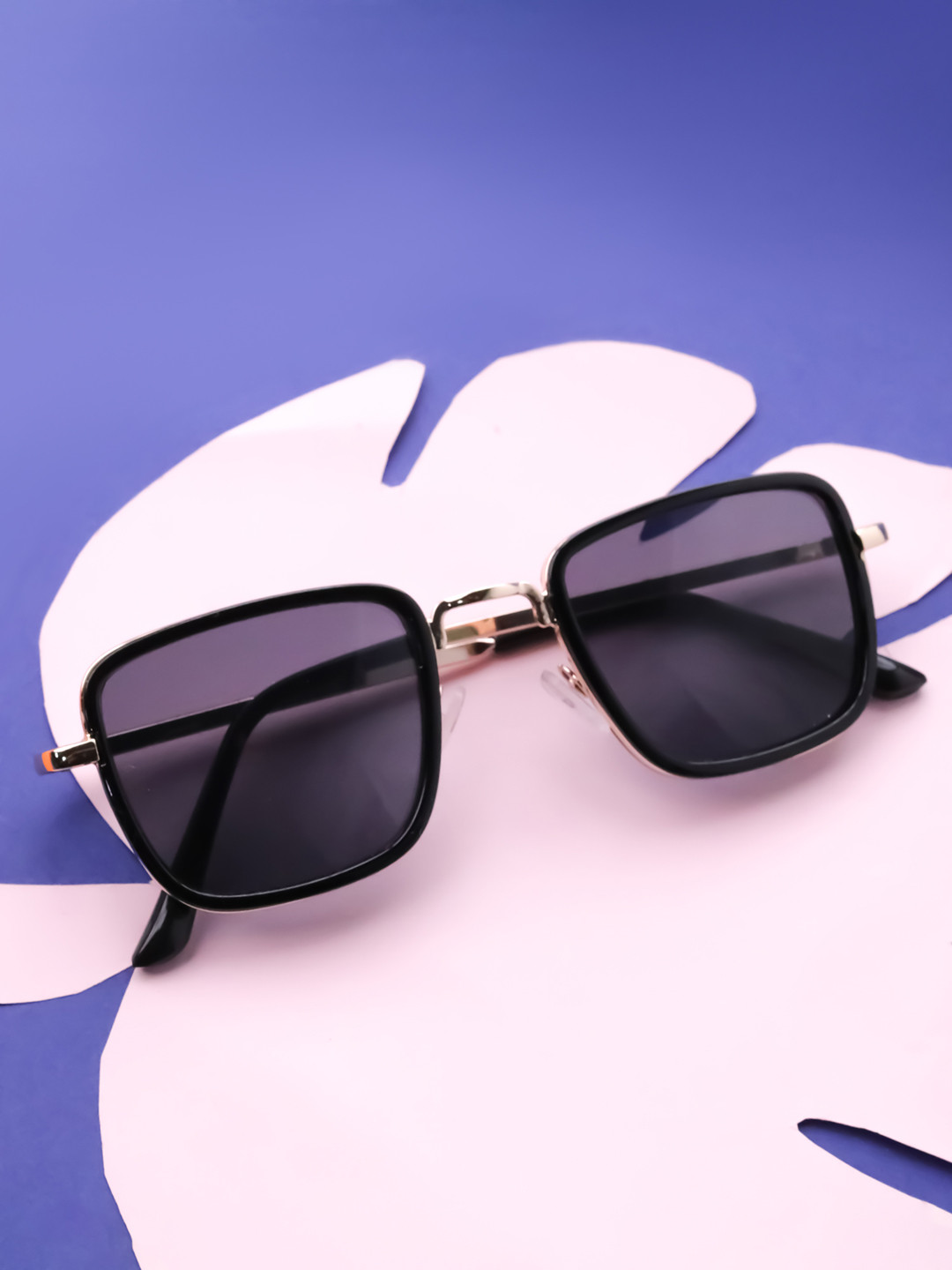 

Spiky Unisex Kids Grey Lens & Black Square Sunglasses with UV Protected Lens