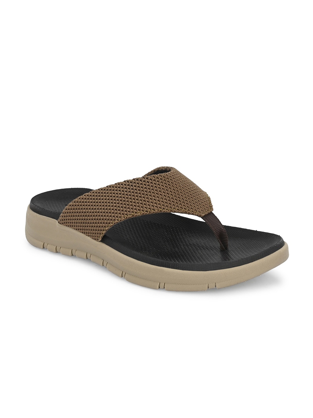 

Big Fox Men Brown & Black Comfort Sandals