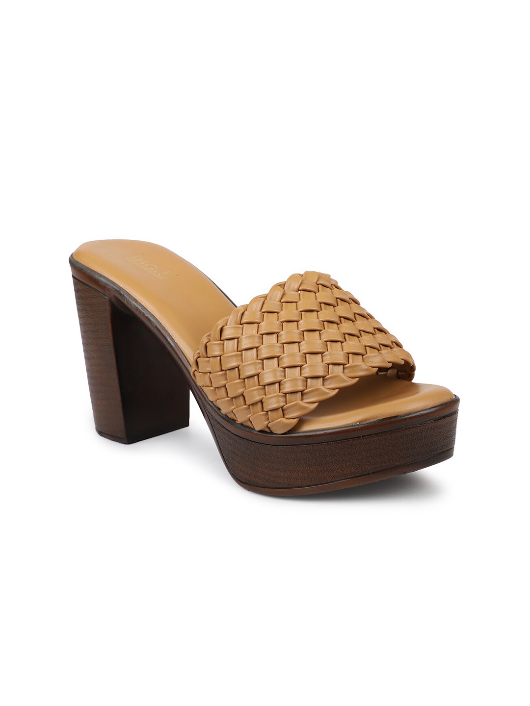

Inc 5 Women Beige & Beige Block Sandals