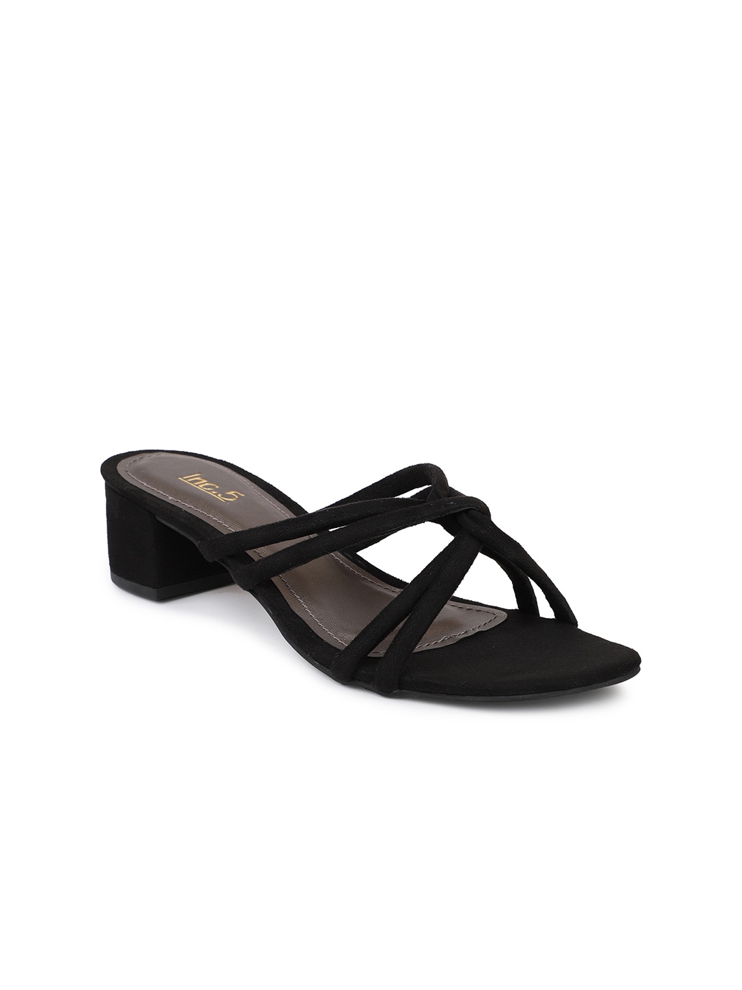 

Inc 5 Black & Black Block Heels