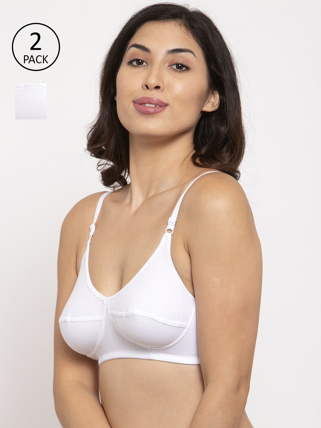 

Innocence Pack of 2 White Everyday Bra Non-Padded