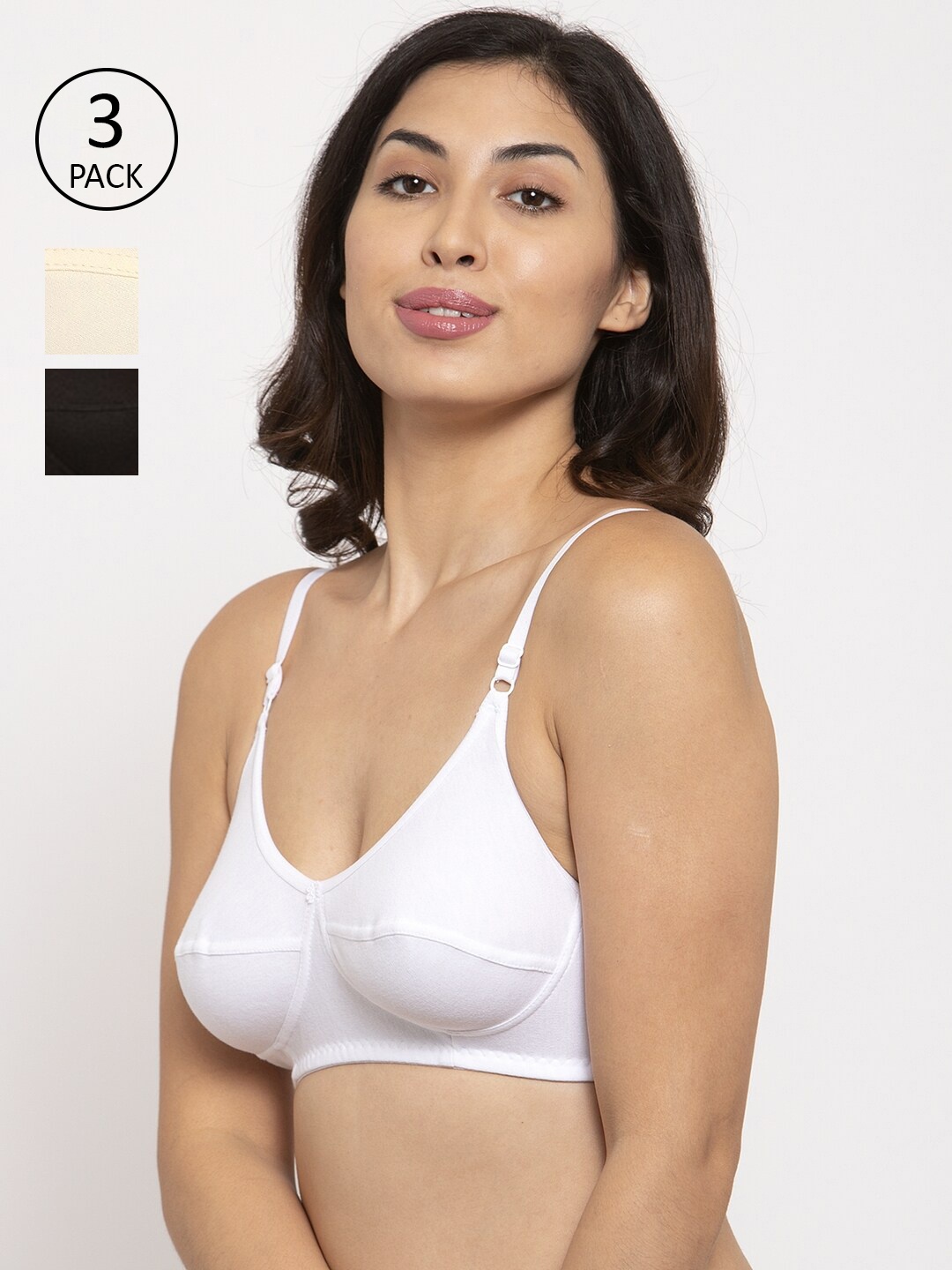 

Innocence Pack of 3 Non-Padded Bra, White