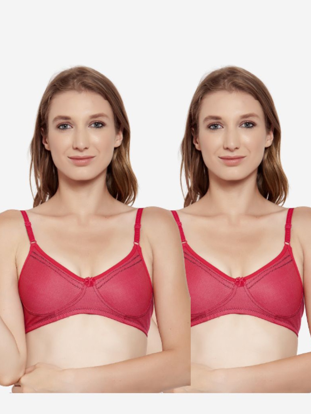 

Innocence Non-Padded Wirefree Denim Look T-Shirt Fuchsia Bra