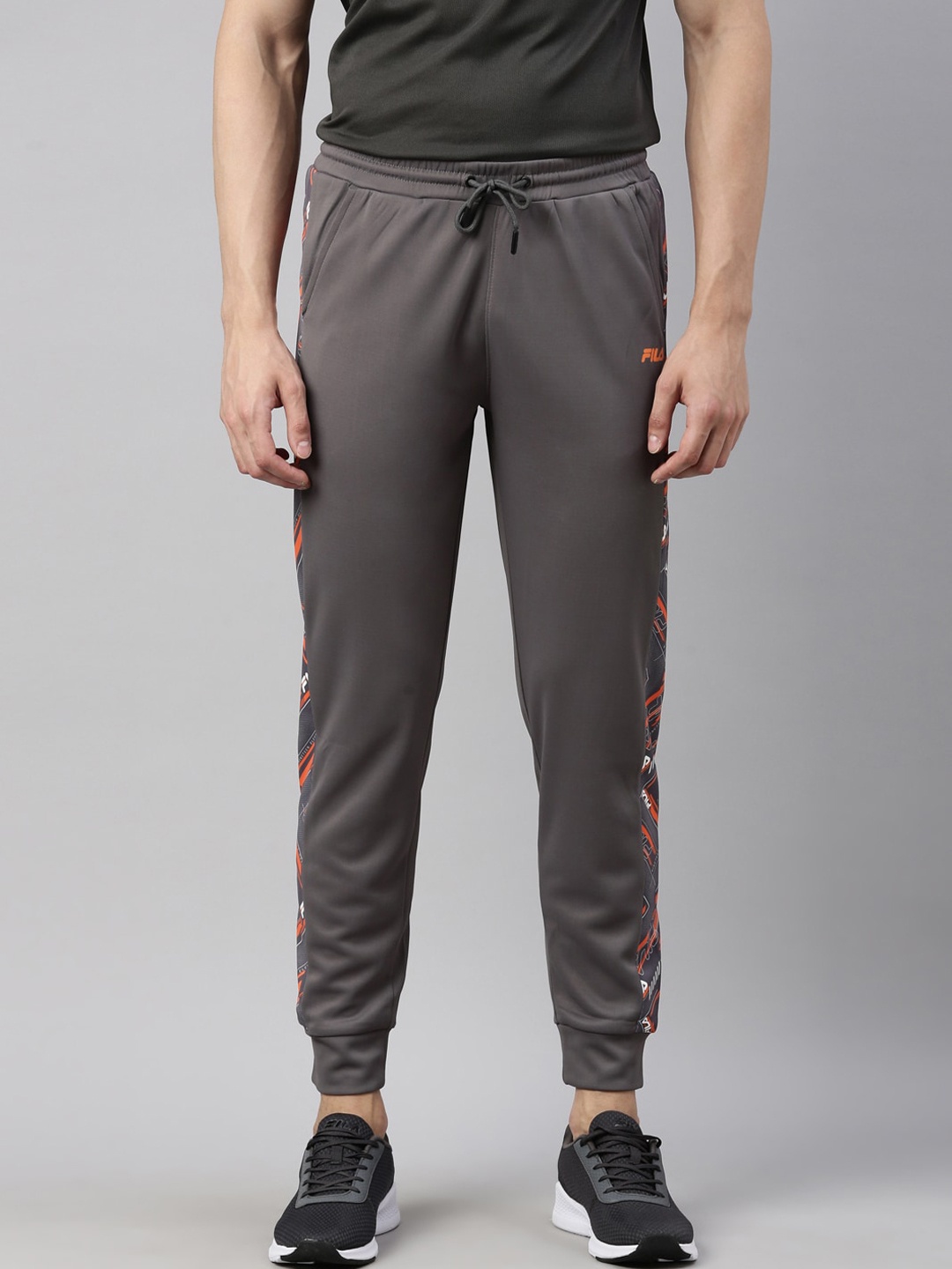 

FILA Men Grey Solid Joggers