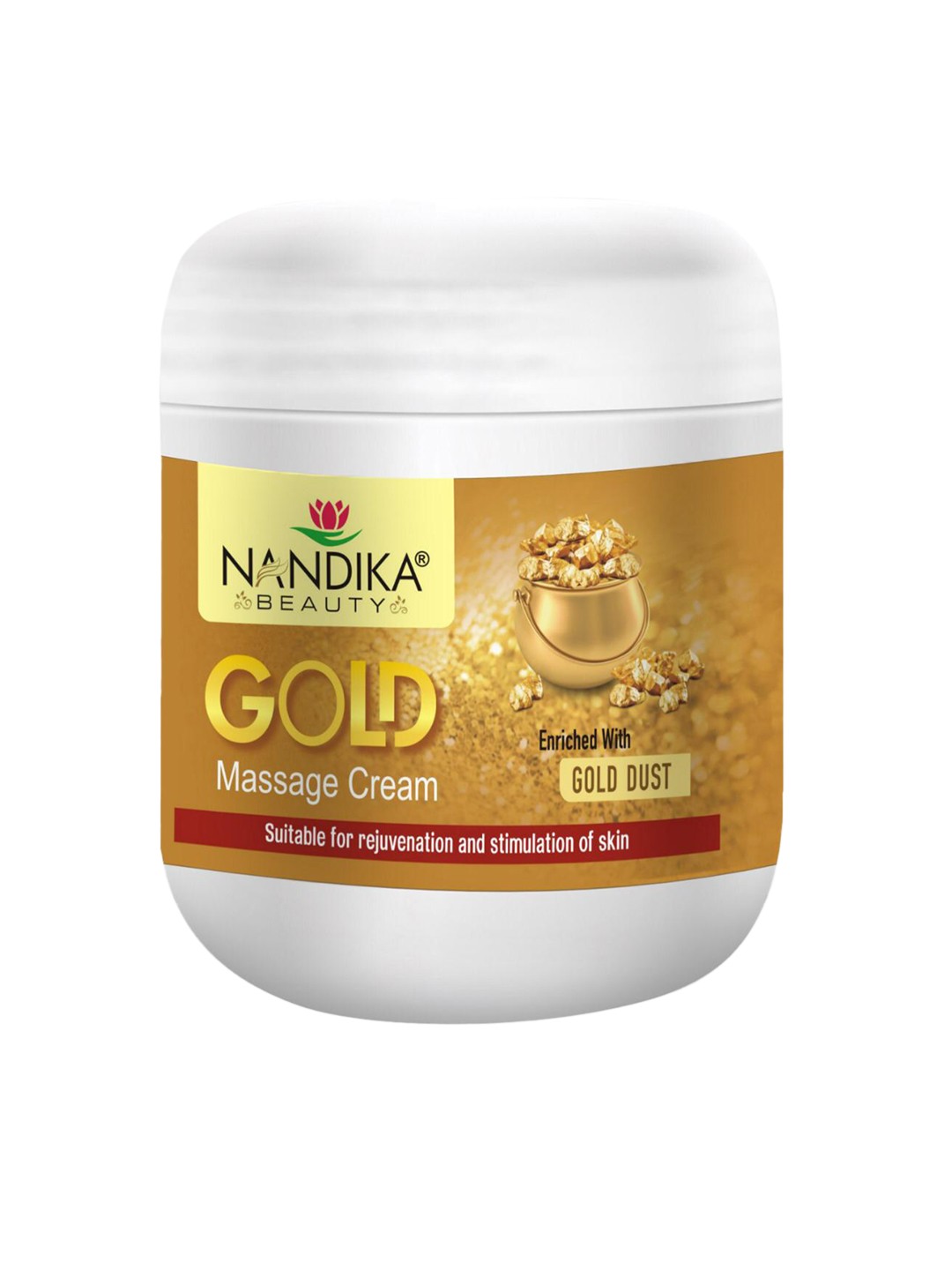 

NANDIKA BEAUTY Gold Massage Cream 500 g, White