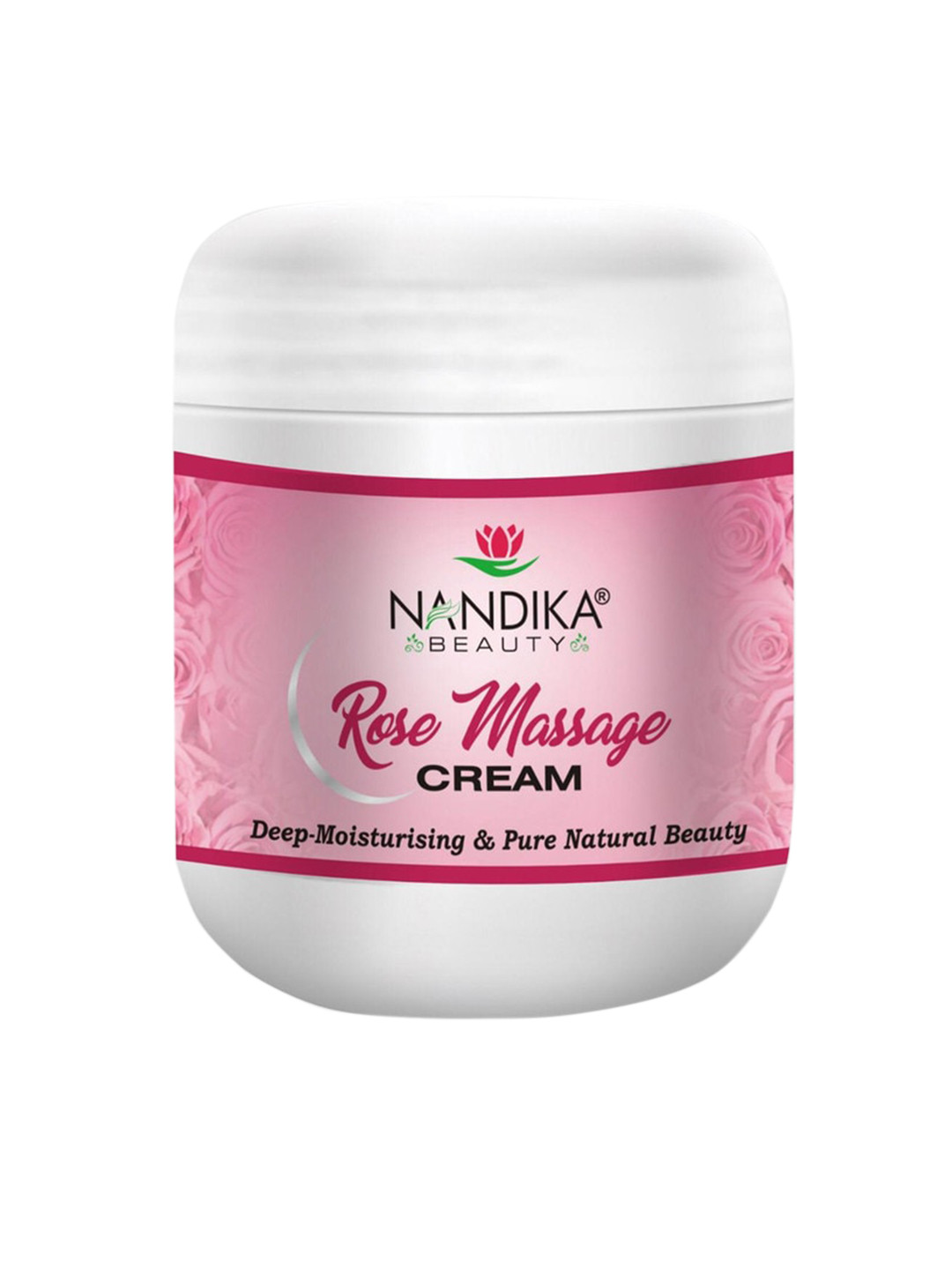 

NANDIKA BEAUTY Rose Face Massage Cream with Vitamin E 500 g, Pink