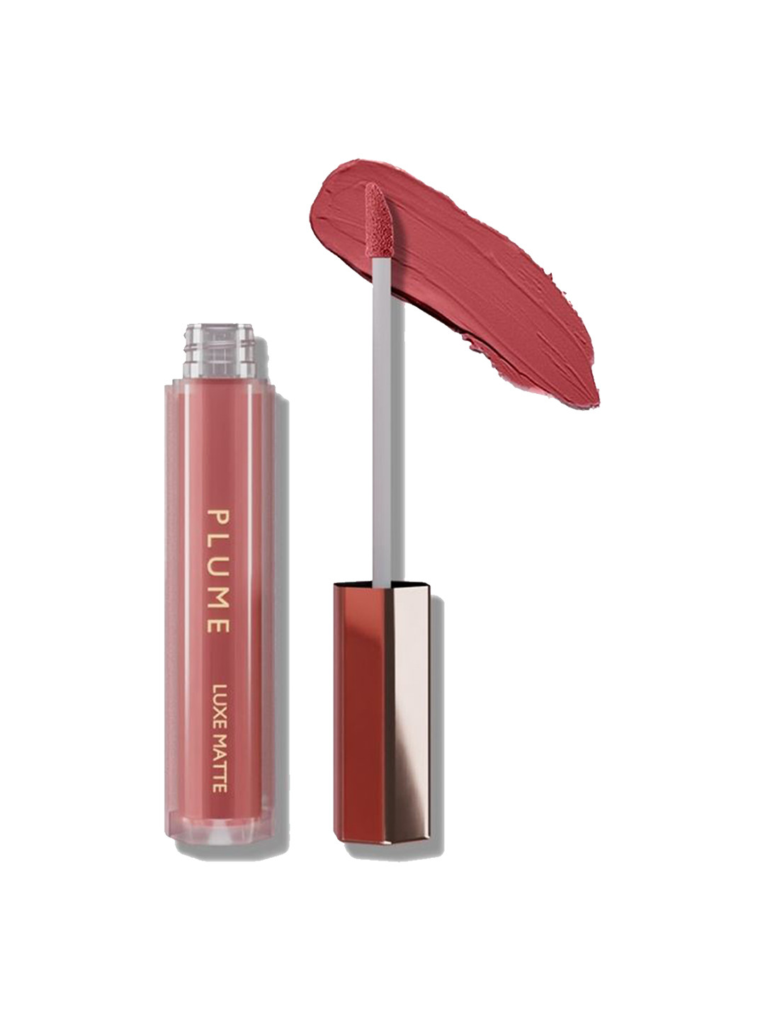 

Plume Super Hydrating Long Lasting Luxe Matte Liquid Lipstick 2.6 ml - Drama Mama, Nude