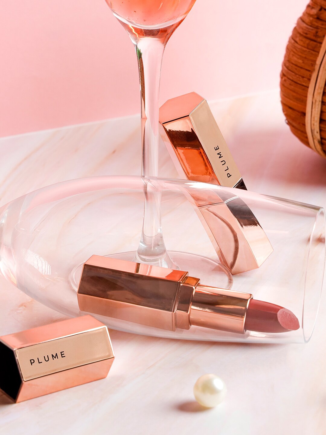 

Plume Plush Glam Matte Lipstick with Shea Butter & Cocoa Butter - Wine O Clock 121, Maroon