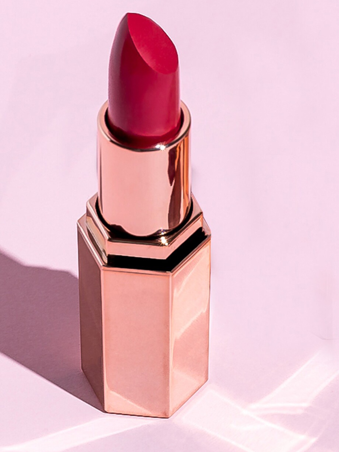 

Plume Plush Glam Matte Lipstick with Shea Butter & Cocoa Butter - Regal Rose 115, Red