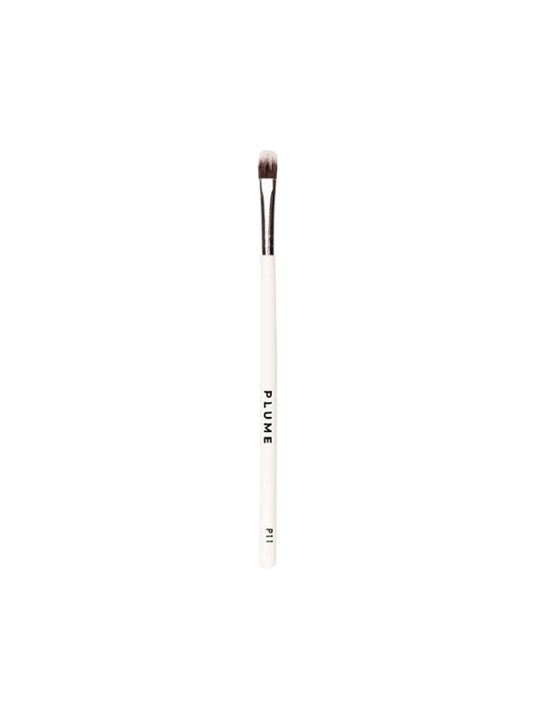 

Plume Flat Synthetic Cut Crease Eye Brush - P11, White