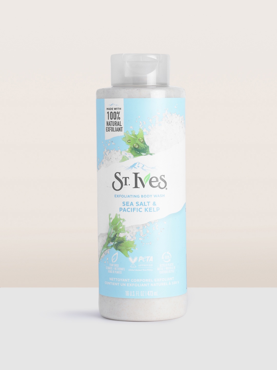 

St. Ives Exfoliating Sea Salt & Pacific Kelp Natural Body Wash - 473 ml, White