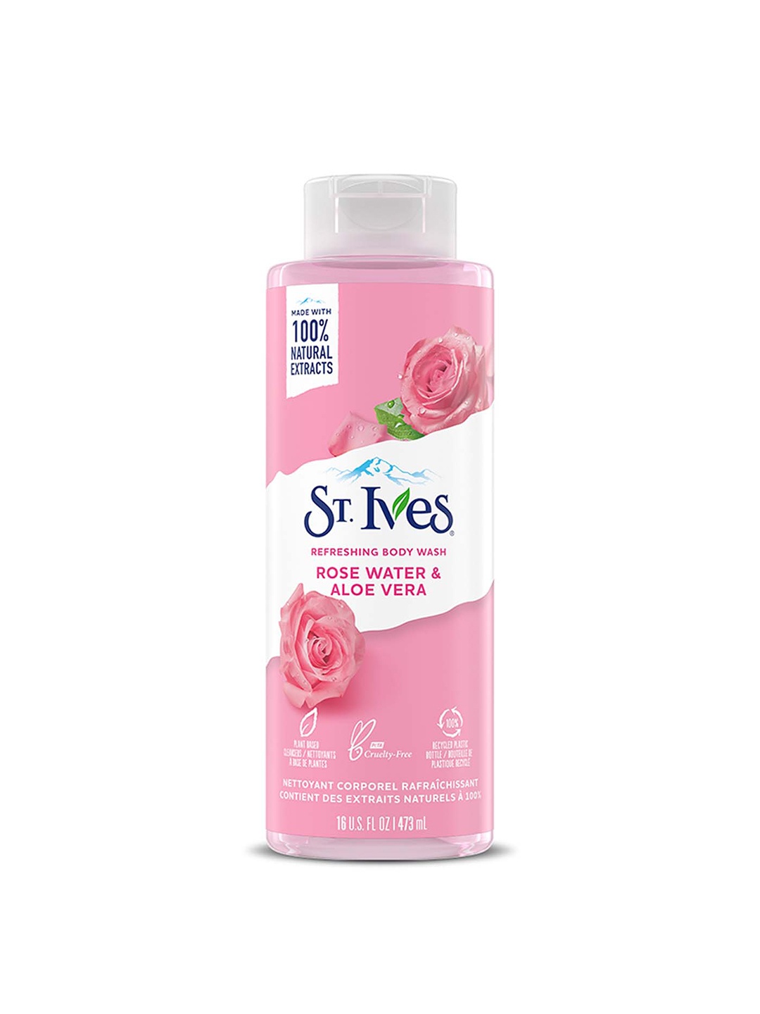 

St. Ives Refreshing Body Wash with Rose Water & Aloe Vera - 473ml, Pink