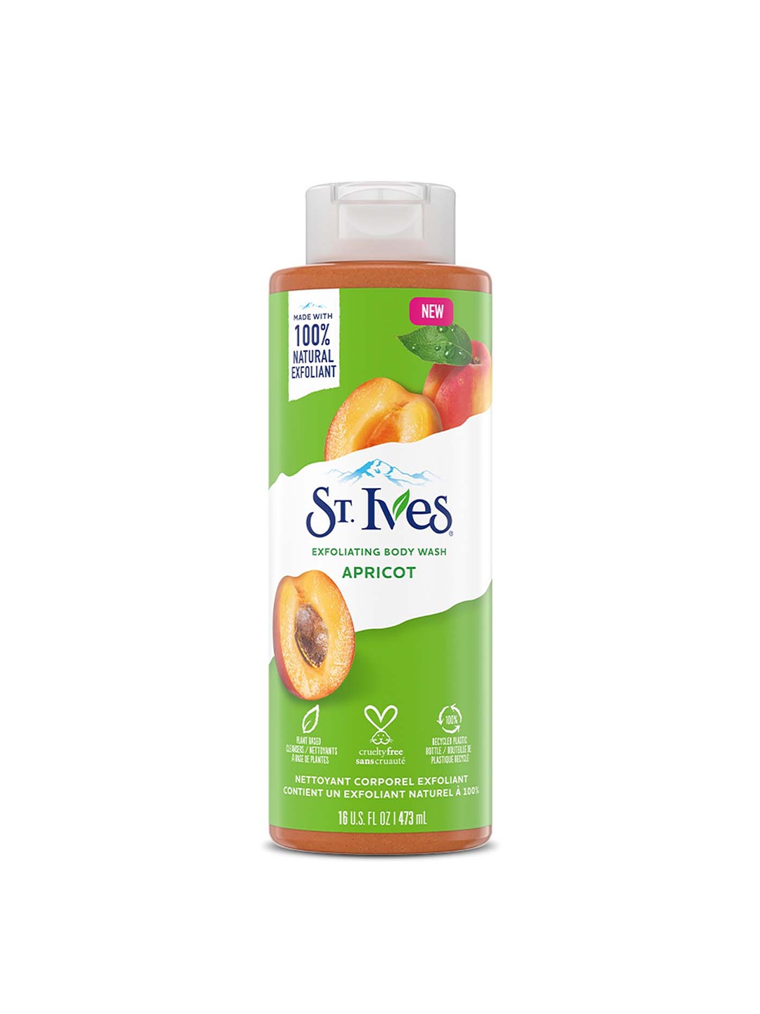 

St. Ives Exfoliating Apricot Body Wash with 100% Natural Extracts - 473ml, Green