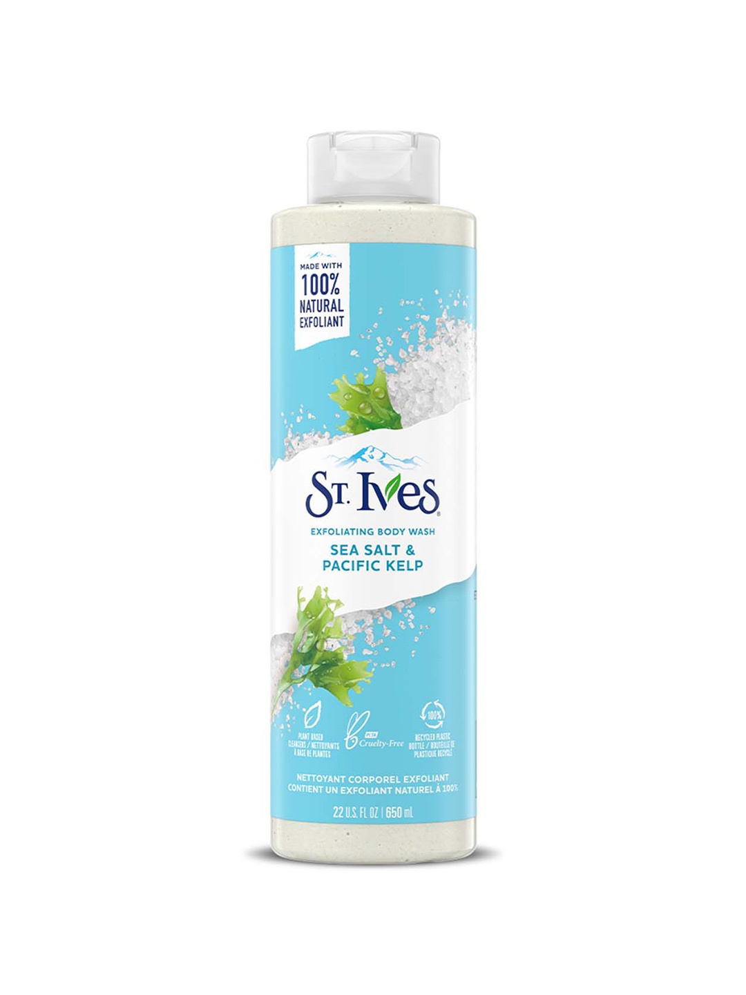 

St. Ives Exfoliating Body Wash with Sea Salt & Pacific Kelp - 650ml, White