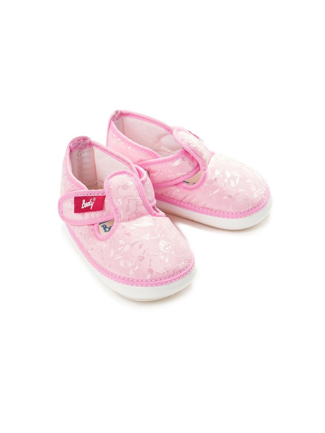 

Hopscotch Girls Pink Woven Design Musical Slip-On Sneakers