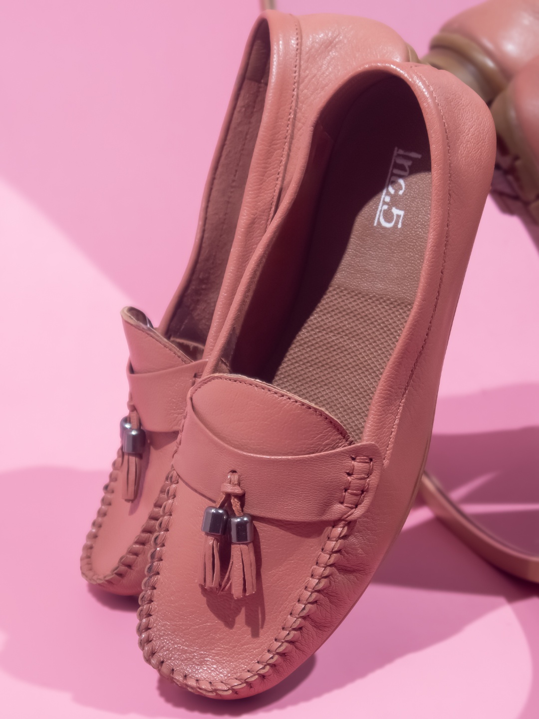 

Inc 5 Women Peach-Coloured Loafers