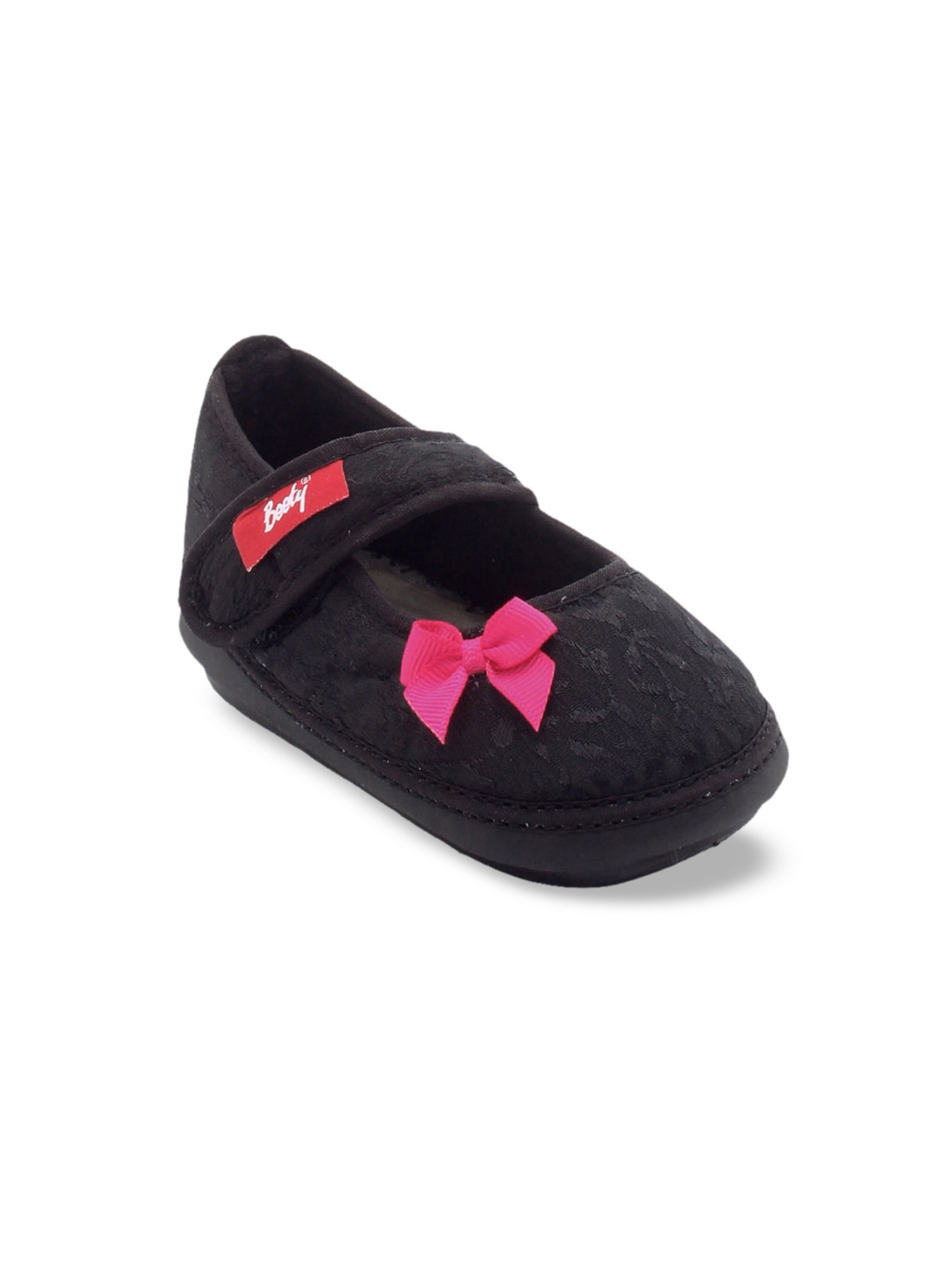 

Hopscotch Girls Black Silk Finish Musical PU Sneakers