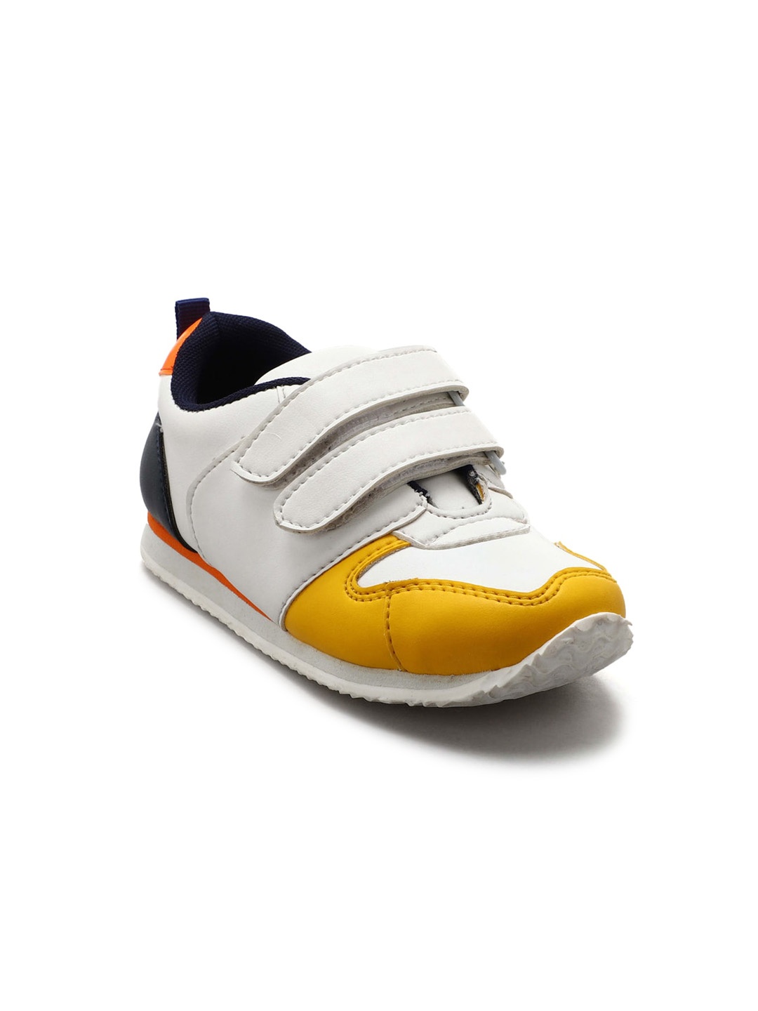 

Hopscotch Boys White Colourblocked PU Sneakers
