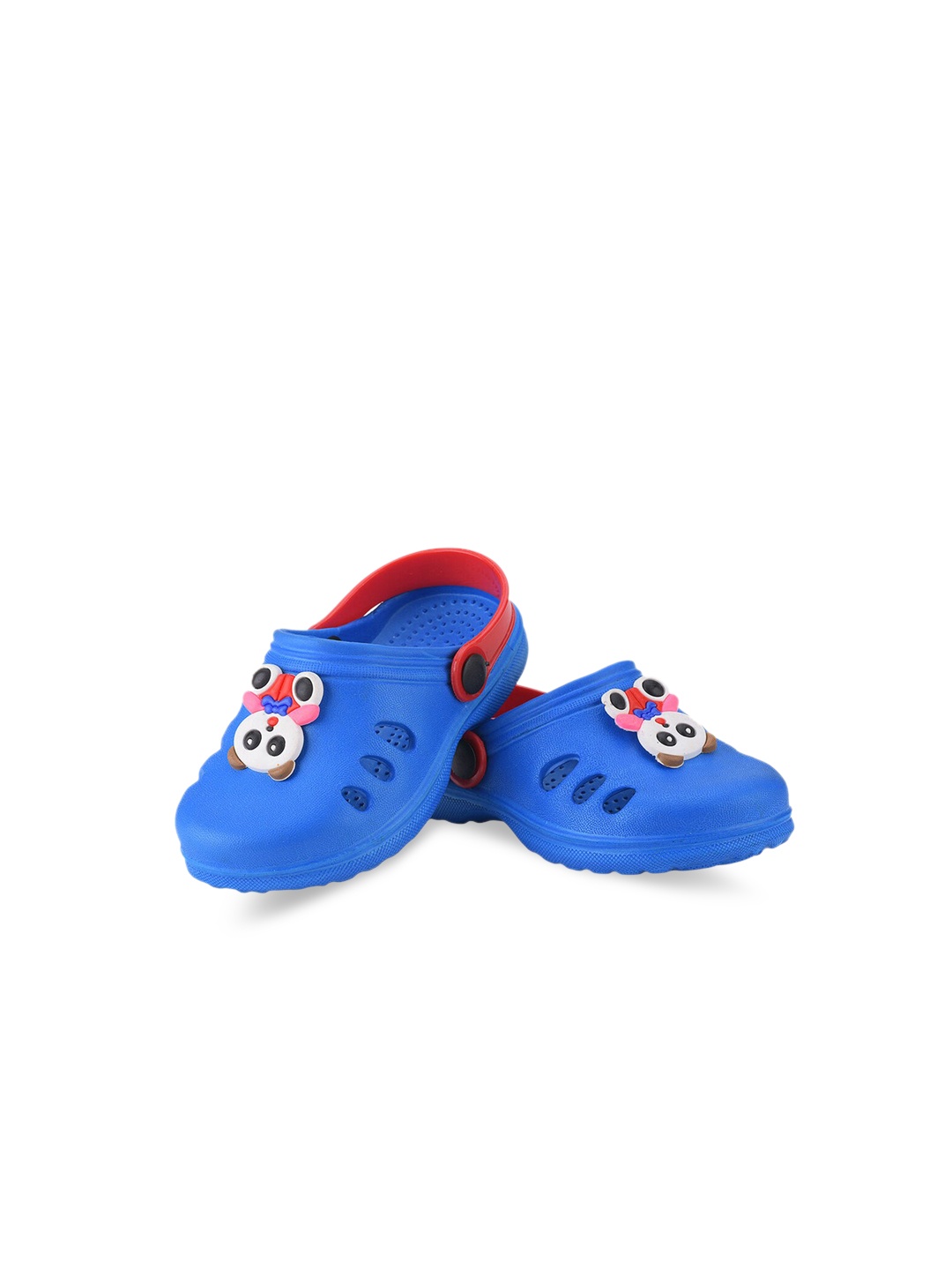 

Hopscotch Boys Blue Printed PU Clogs