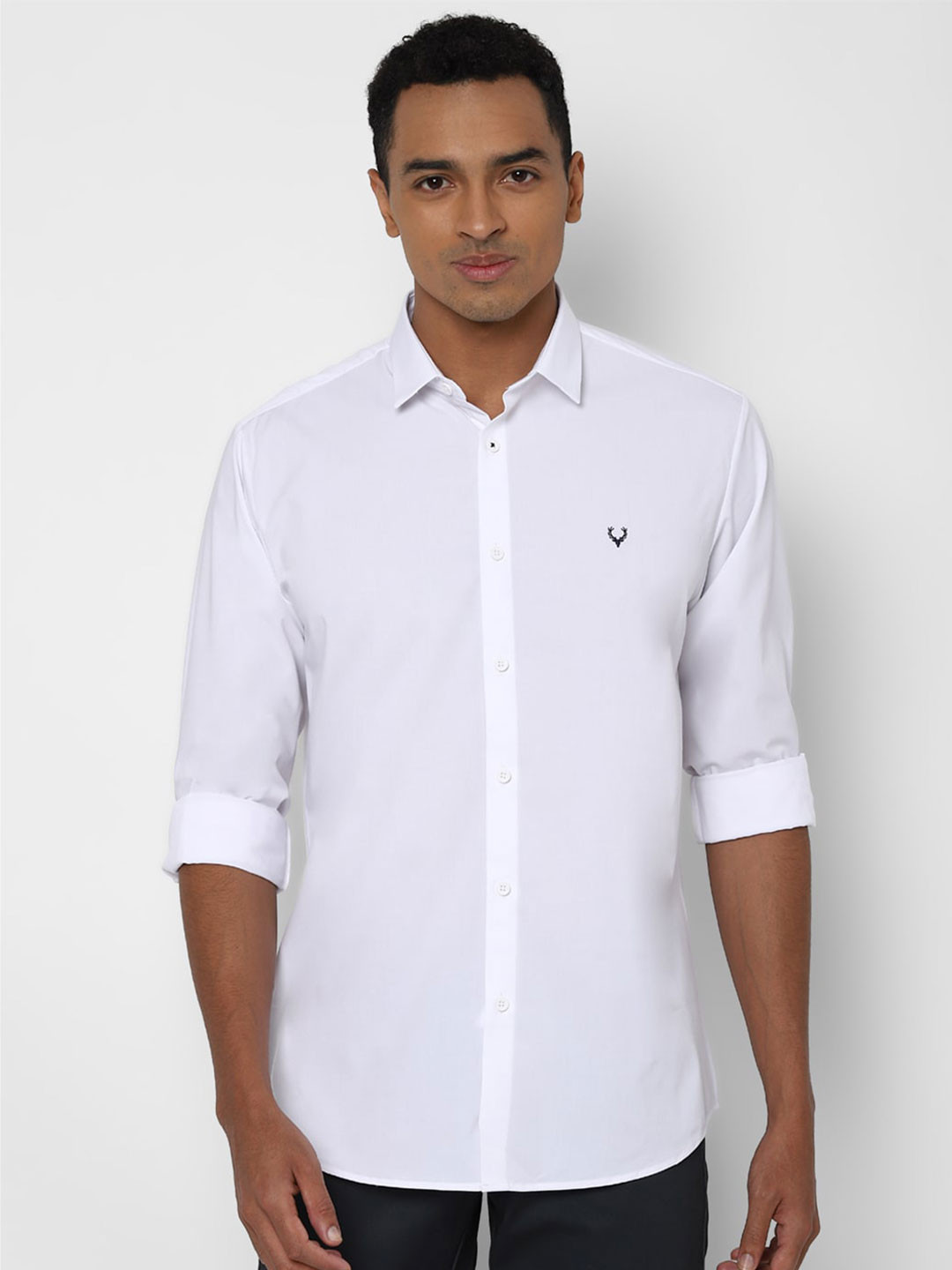 

Allen Solly Men White Slim Fit Casual Shirt