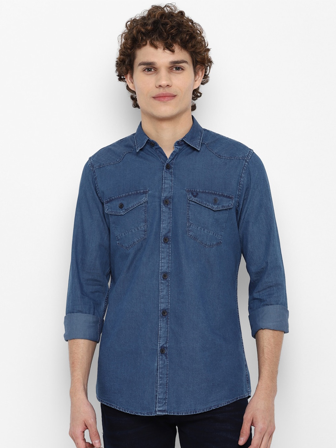 

Allen Solly Sport Men Blue Casual Shirt