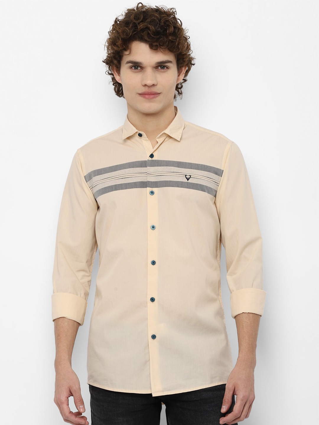 

Allen Solly Sport Men Cream-Coloured Casual Shirt