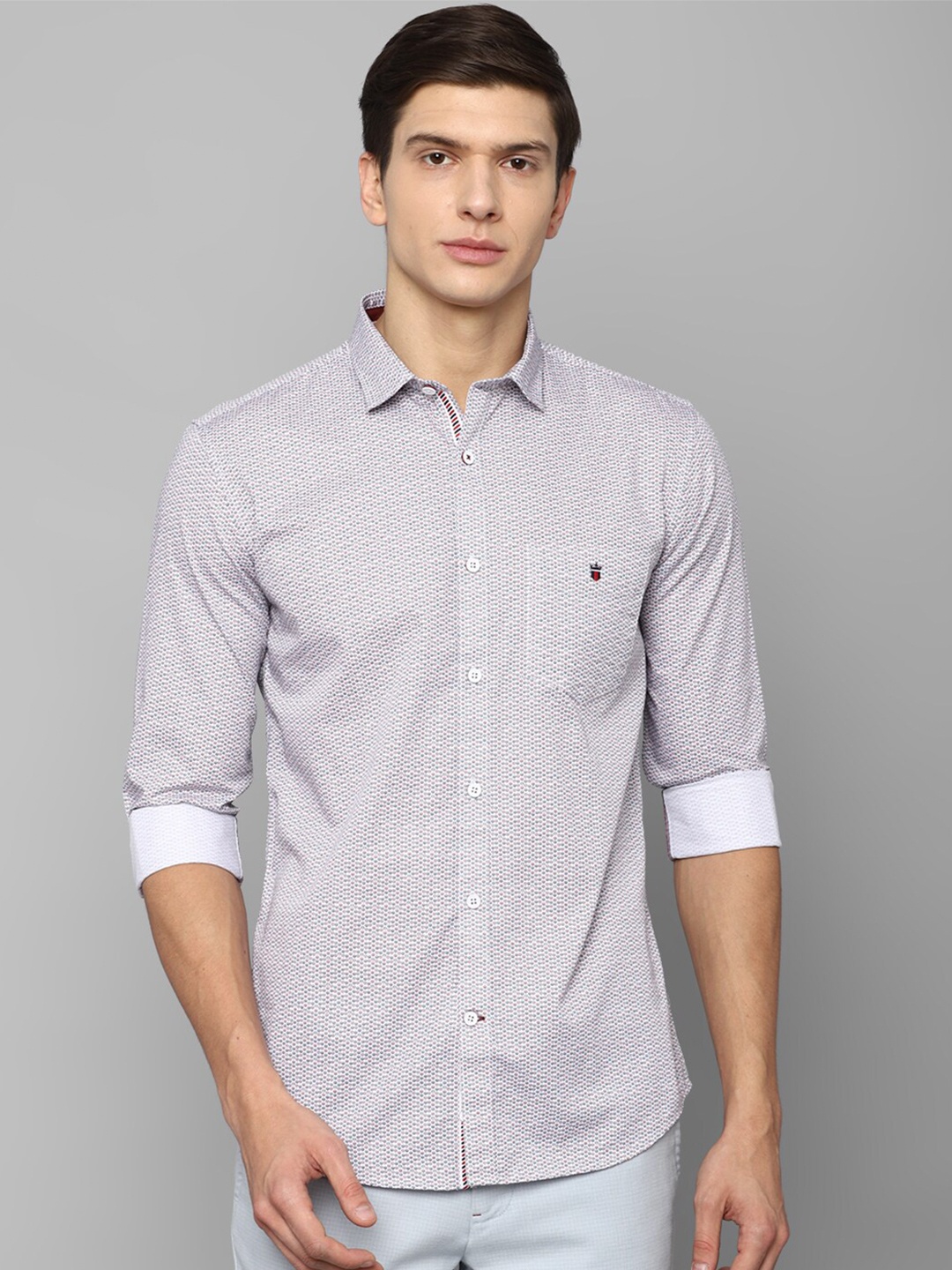 

Louis Philippe Sport Men Grey Slim Fit Printed Casual Shirt