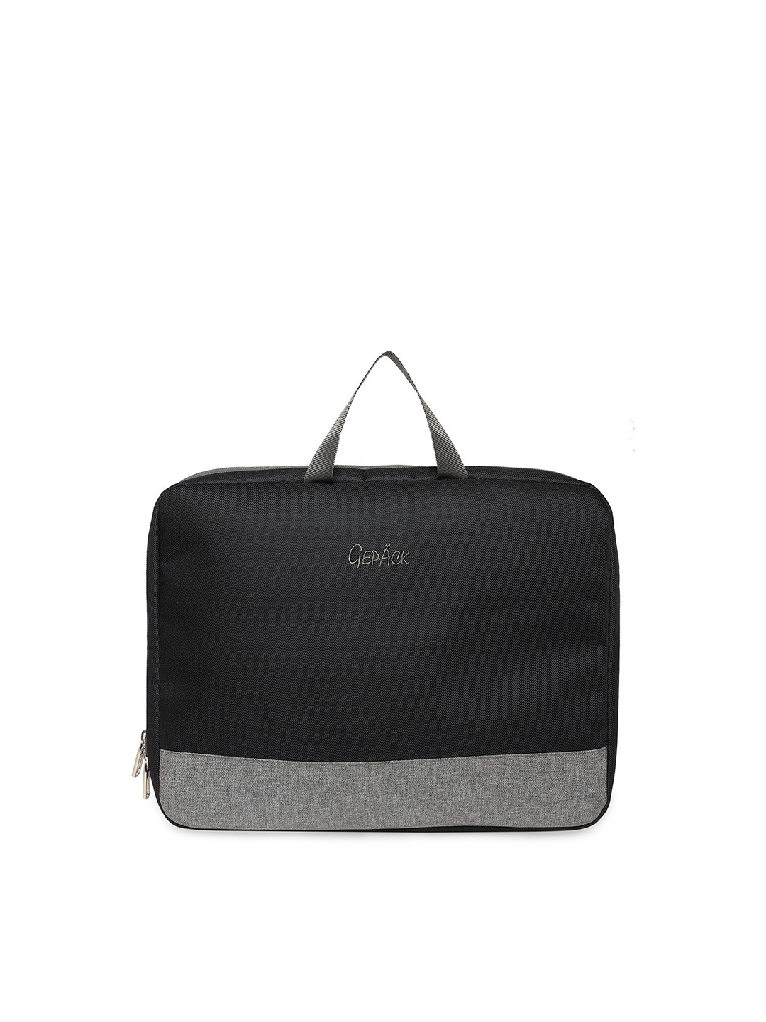 

GEPACK Unisex Black & Grey Laptop Bag