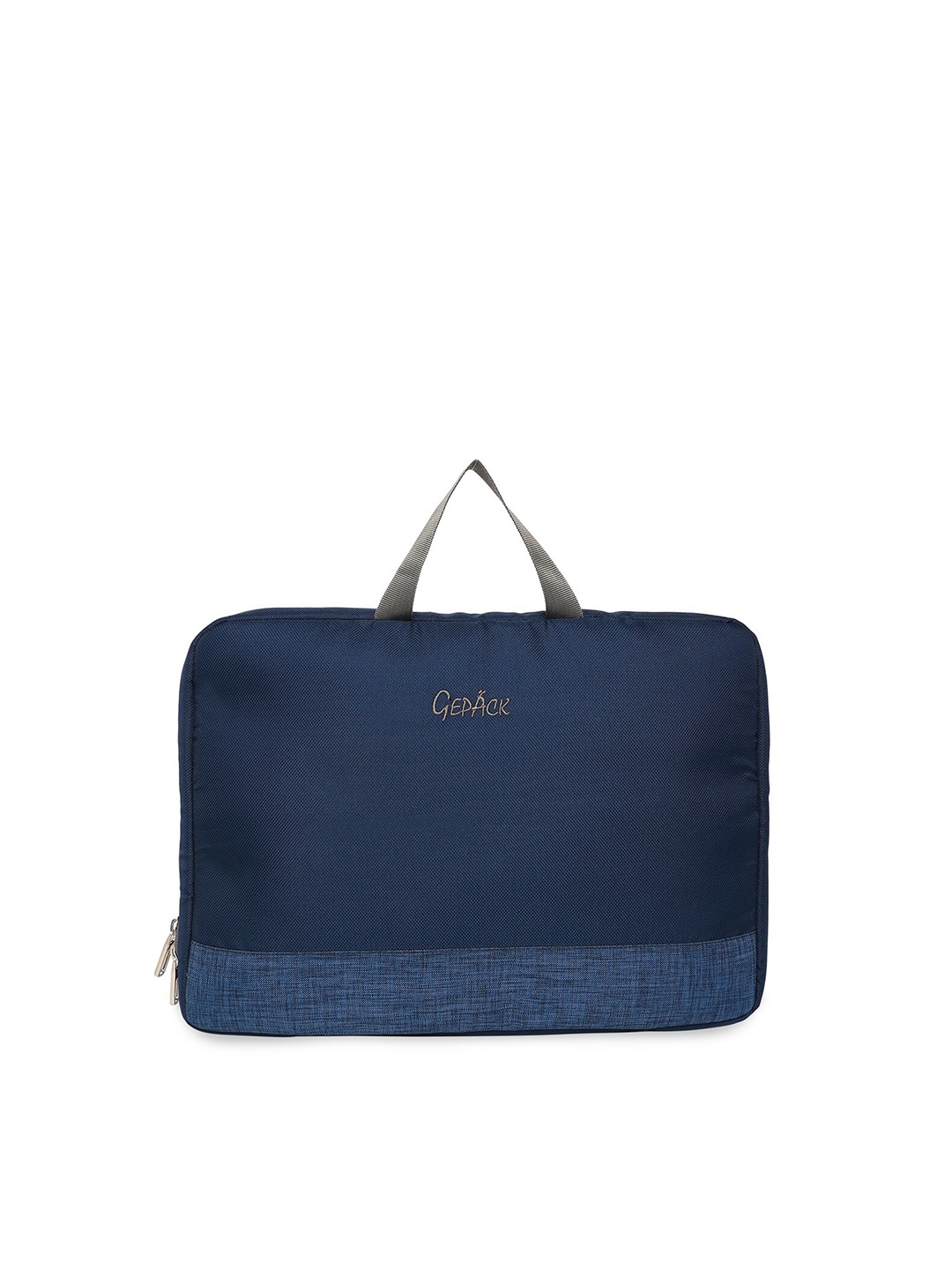 

GEPACK Unisex Navy Blue & Grey Laptop Bag
