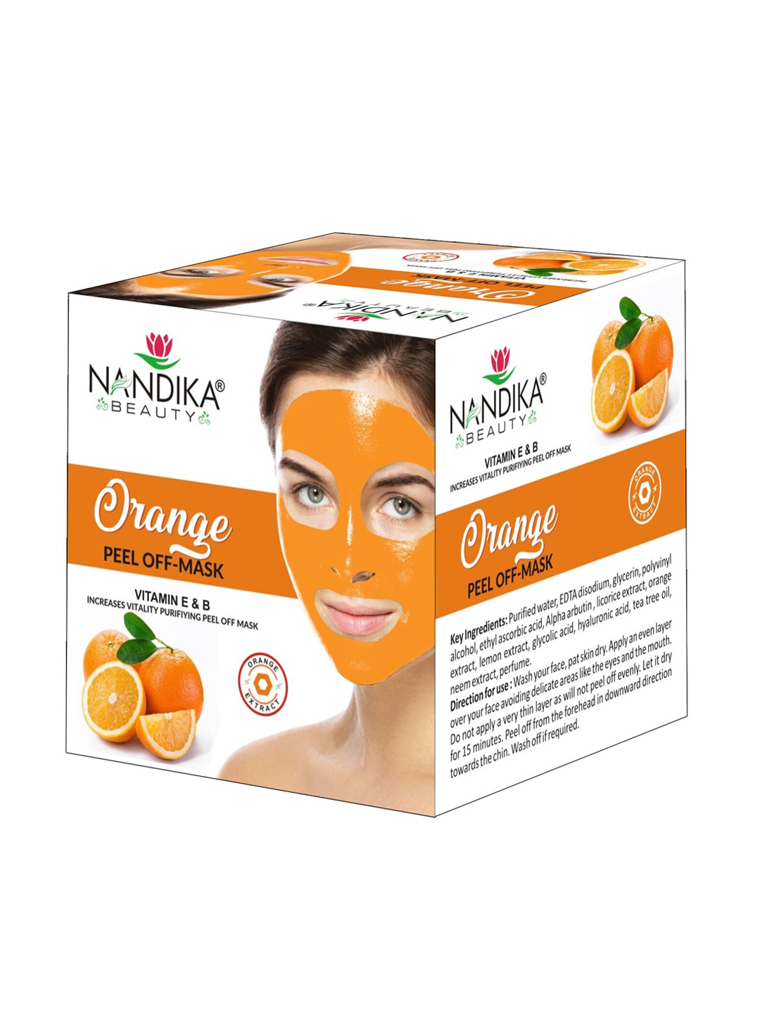 

NANDIKA BEAUTY Orange Peel Off-Mask with Vitamin E & B - 100g