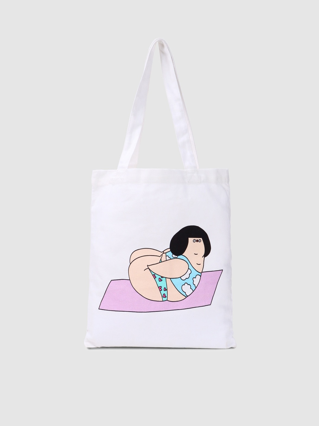 

ONLY Women White Set of 2 Graphic Printed Structured Tote Bag