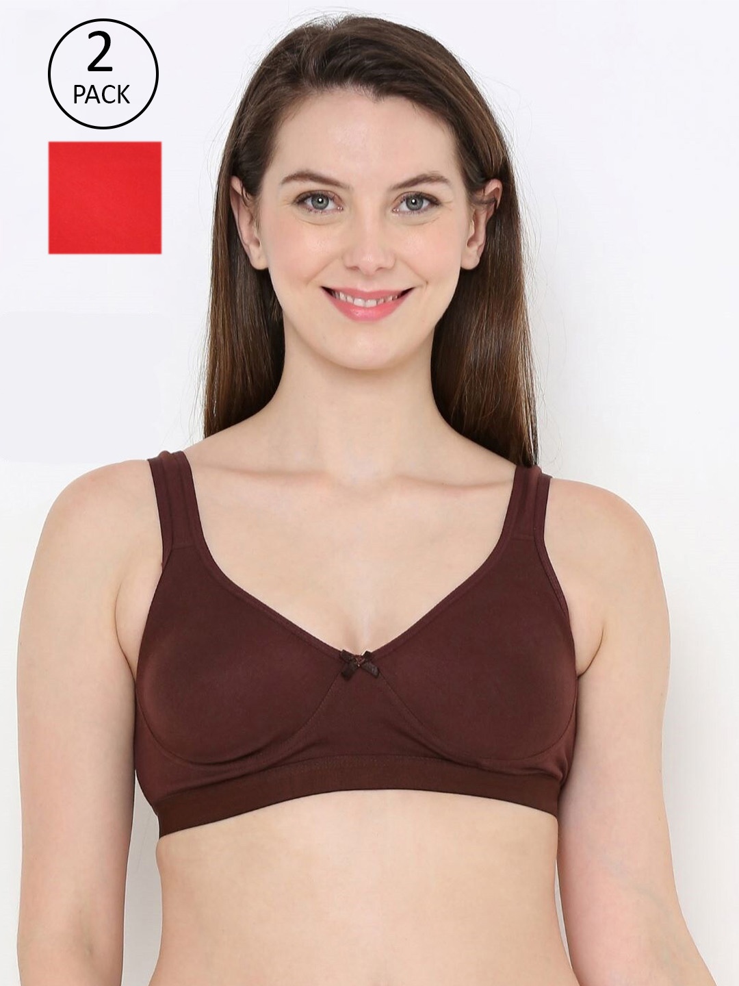 

Berrys Intimatess Brown & Red Bra